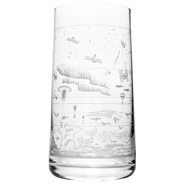 Above the Earth Drinking Glass