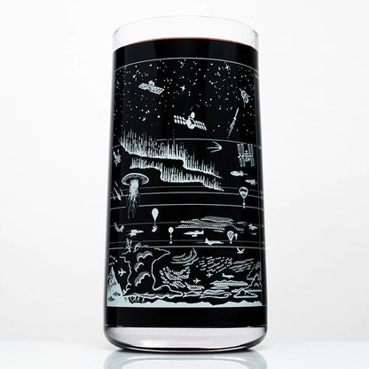 Above the Earth Drinking Glass