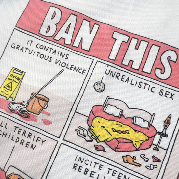 Ban This Book - Grant Snider Tea Towel