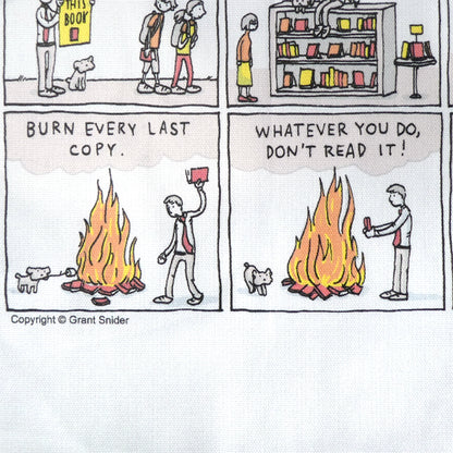 Ban This Book - Grant Snider Tea Towel