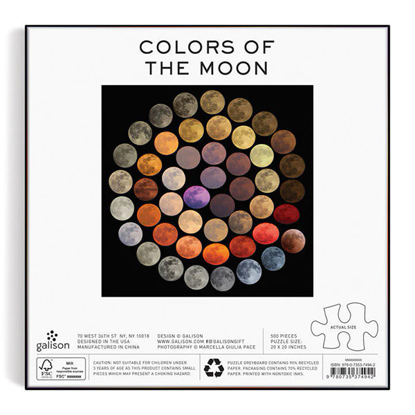 Colours of the Moon 500 Piece Jigsaw Puzzle