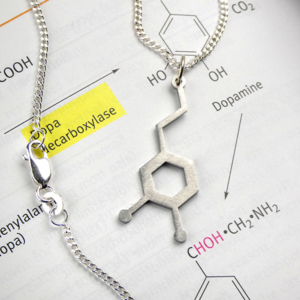 Dopamine Molecule Necklace