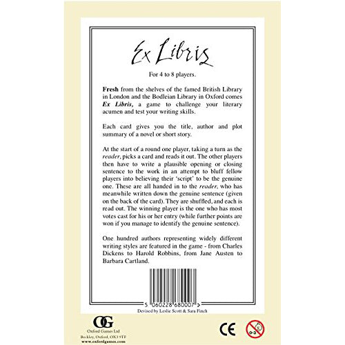 Ex Libris - Game of First Lines and Last Words