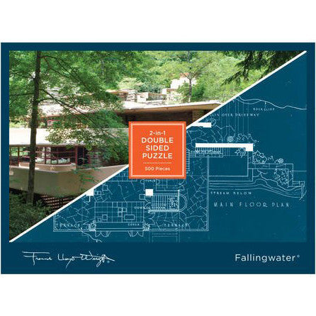 Fallingwater 2-in-1 Double Sided 500-piece Jigsaw Puzzle