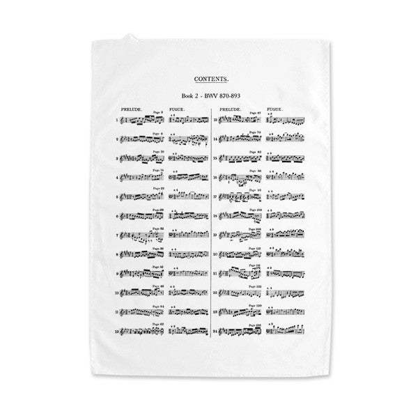 The Well-Tempered Clavier Tea Towels