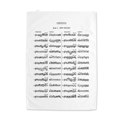 The Well-Tempered Clavier Tea Towels