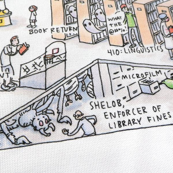 Public Library - Grant Snider Tea Towel