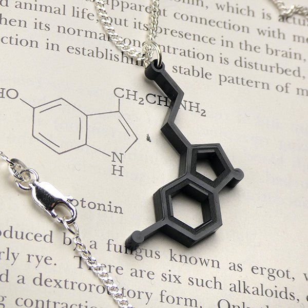 Serotonin Molecule Necklace