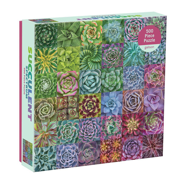 Succulent Spectrum 500-piece Jigsaw Puzzle