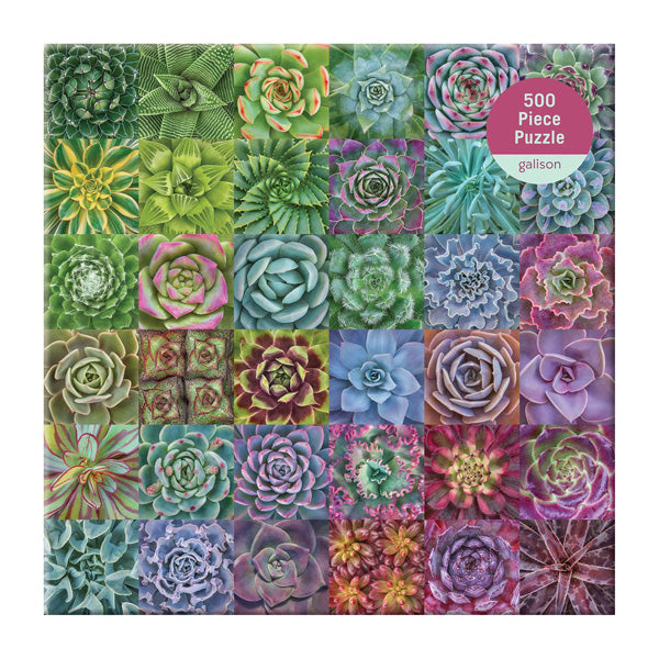 Succulent Spectrum 500-piece Jigsaw Puzzle