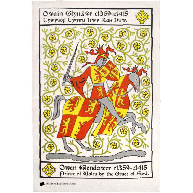 Owain Glyndwr Tea Towel